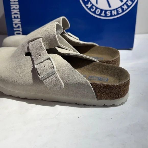 New White Birkenstock Boston clogs / clog women’s - Picture 3 of 7